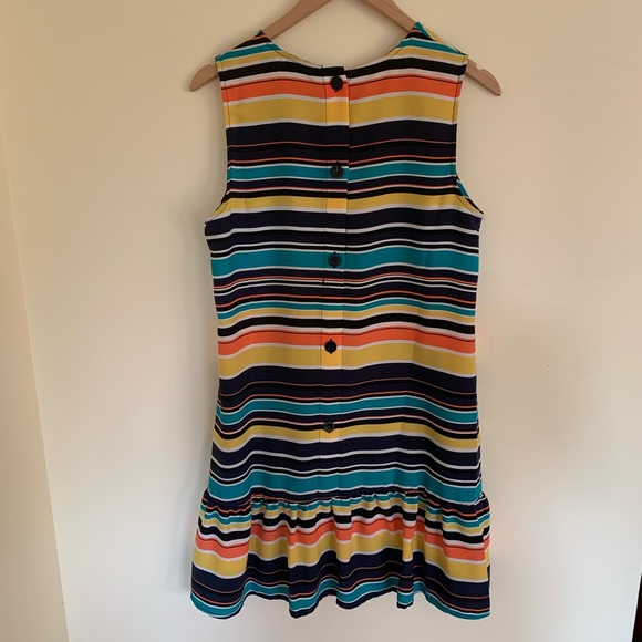 Women’s Halogen Dress - Sleeveless Button Stripped Dress - Picture 4 of 6